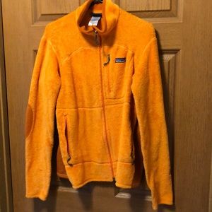 Patagonia Orange Zip Up Polartec Fleece. Size Medium Men’s.